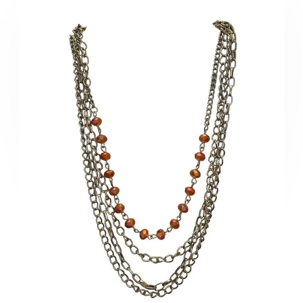 N805 4 STRAND CHAIN NECKLACE‎